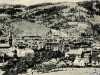Petroșani, vedere panoramică în contra luminii