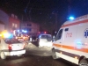 Ambulanțe ale SAJ la locul exploziei
