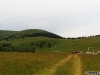 Vârful Aușel și cabana de la domeniul schiabil Aușel