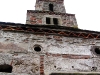 Dinspre vest, dinspre intrare, turla bisericii medievale de la Densuș