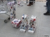 Brațele și capul robotului Roboblog. Asta este munca depusă de echipa noastră la realizarea robotului din pachete de țigări.