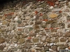 Detaliu constructiv al peretelui nordic al bisericii din Sînpetru (Valea Dinozaurilor din Țara Hațegului)