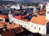 Biserica Unitariană, Turnul Pompierilor și Magazinul Central, vedere din turla catedralei catolice Sfântul Mihail din Cluj Napoca
