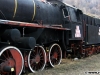Vedere mai detaliată a locomotivei cu aburi