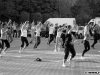 Cadru mai apropiat cu sportivii, cu mâinile ridicate în aer