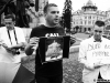 Protestatari - puțini, dar de neclintit