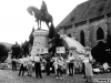 Protestatari în Piața Unirii din Cluj Napoca